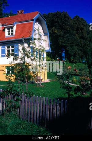 Münter Haus Kandinsky Murnau Oberbayern Deutschland Europa. Foto: Willy Matheisl Stockfoto