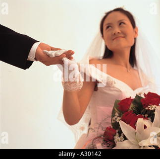 chinesische junge Braut Stockfoto