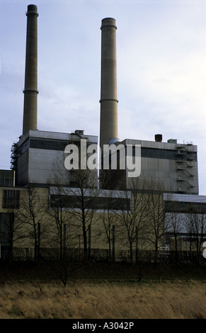 Lausward erdgasbefeuerten Kraftwerks, Düsseldorf. North Rhine-Westphalia, Germany. Stockfoto