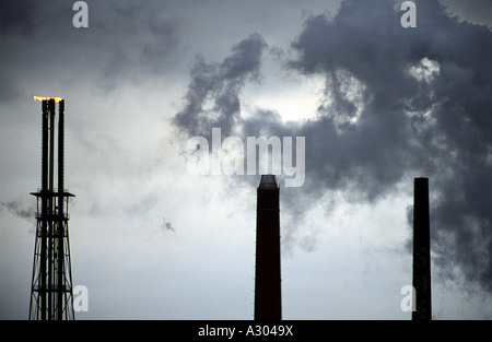 Shell Rheinland Raffinerie, Köln, Wesseling, Deutschland. Stockfoto