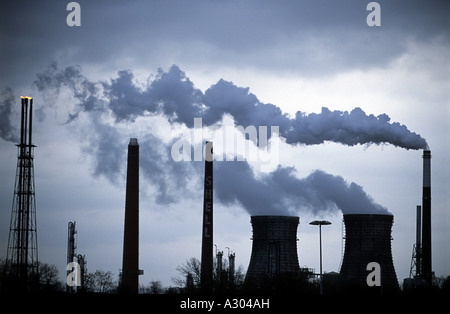 Shell Rheinland Raffinerie, Köln, Wesseling, Deutschland. Stockfoto