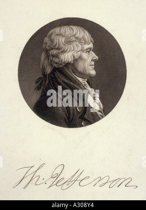 Thomas Jefferson Memin Stockfoto