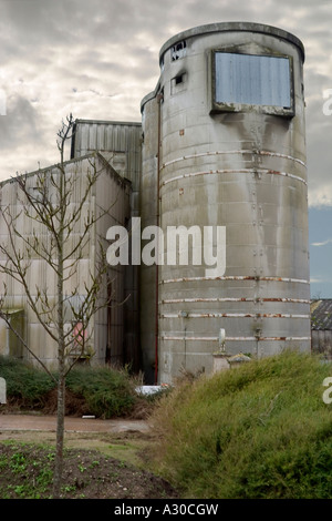 Shoreham Zementwerk West Sussex England. Stockfoto