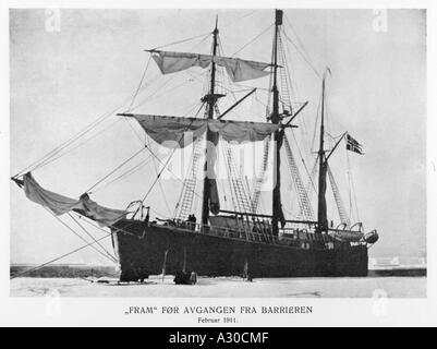 Amundsen Fram Stockfoto