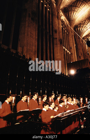 Kings College Choir Christmas, uk Stockfoto