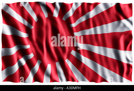 Naval Ensign Japan-Land der aufgehenden Sonne Stockfoto