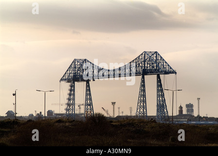 Schwebefähre, Middlesborough, Teeside, Nordengland Stockfoto