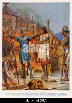 Normannen In Irland 1169 Stockfoto