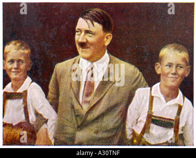 Zwei kleine jungen Hitler Stockfoto