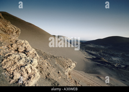 vulkanische Landschaft Lanzarotes Stockfoto
