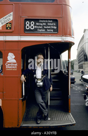 Dirigent-London-Bus Stockfoto