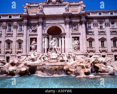 Die Fontana di Trevi und Trevi-Brunnen ist der berühmteste und wohl den schönsten Brunnen in Rom, Italien. Stockfoto