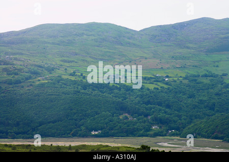 Fernblick über Cutiau aus über die Mündung des Barmouth Stockfoto