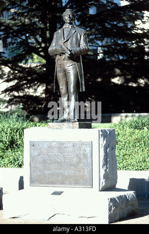 Statue von Joseph Smith, Tempelplatz, Salt Lake City, Utah, USA Prophet und Gründer der Mormonen-Kirche Stockfoto