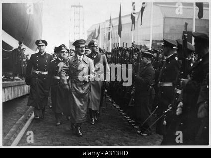 Hitler Gneisenau 1936 Stockfoto