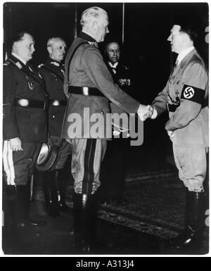 Hitler V. Blomberg 1937 Stockfoto