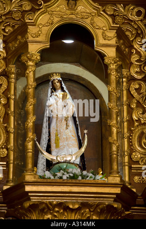 Die berühmte Statue der Jungfrau im Franziskaner Kloster von San Antonio de Padua in Izamal Mexiko Stockfoto