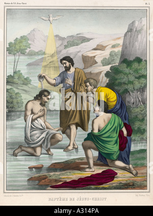Jesus wird getauft Stockfotografie - Alamy