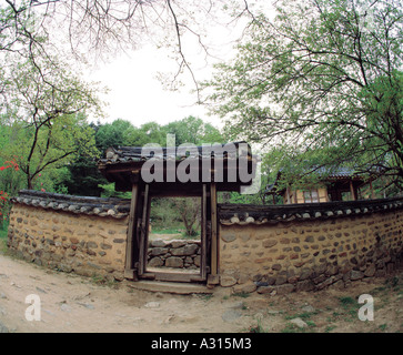 Koreanische traditionelle Haus in den alten Tagen Stockfoto
