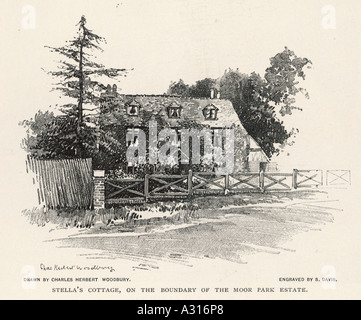 Jonathan Swift Moor Park Stockfoto