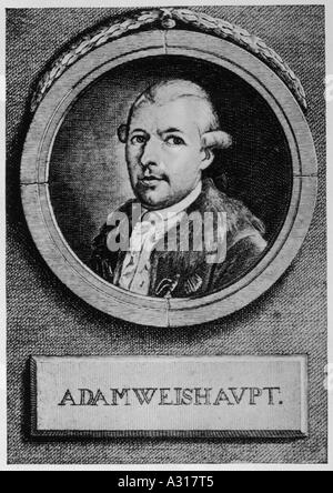 Adam Weishaupt Webster Stockfoto