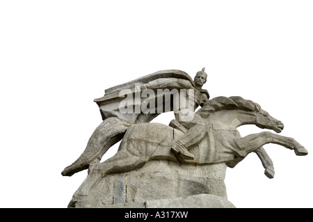 Reiterstatue Koprivshtitsa Bulgarien-Osteuropa Stockfoto