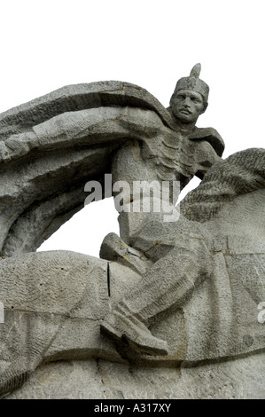 Reiterstatue Koprivshtitsa Bulgarien-Osteuropa Stockfoto