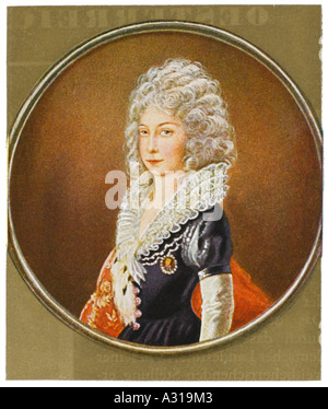Maria Theresia Miniatur Stockfoto