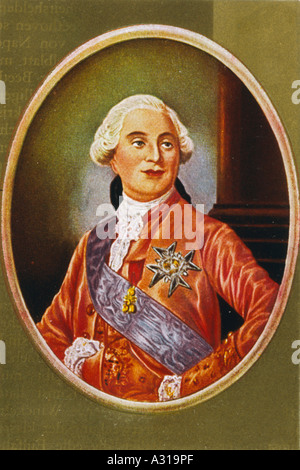 Louis Xvi-Miniatur Stockfoto