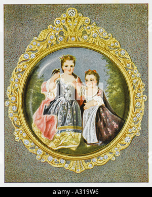 Töchter von Louis Xv Stockfoto