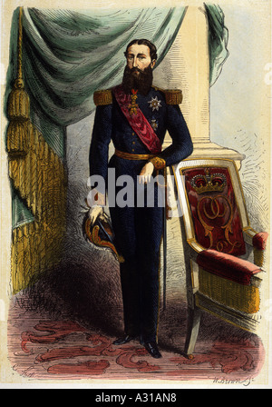 Leopold Ii. Belgien Lith Stockfoto