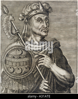 Montezuma Ii Thevet 1584 Stockfoto