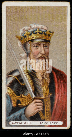 Edward Iii Cig Karte Stockfoto