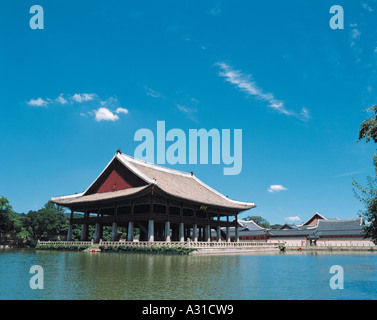 Kyongbokkung Palast, alte Architektur, Palast, Ancien Stockfoto