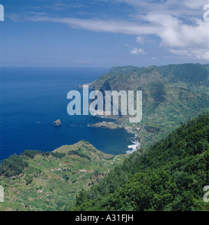 Portugal, Madeira, Küste bei Porto da Cruz Stockfoto