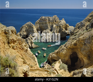 Ponta da Piedade, in der Nähe von Lagos, Algarve, Portugal Stockfoto