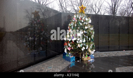 Vietnam Veterans Memorial Wall in Washington DC USA Stockfoto