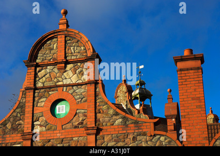 Detail von Mauerwerk auf Redland Grüne Schule ehemals Fairfield High School Montpelier Bristol UK Stockfoto