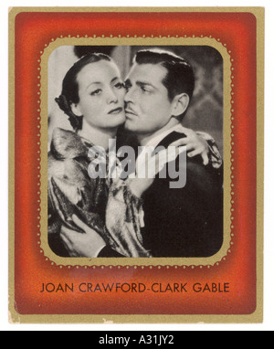 Clark Gable Cig Karte Stockfoto