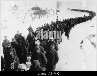 Gefangenen Stalingrad Stockfoto