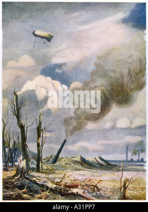 1918 Beobachtung Ballon Stockfoto
