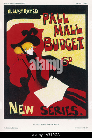 Anzeige Presse Pall Mall Stockfoto