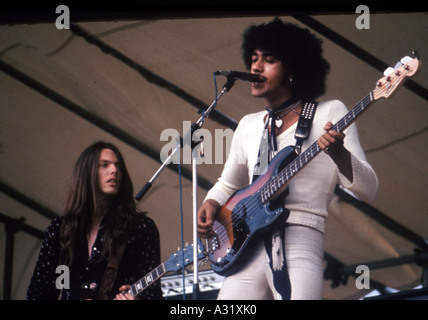 THIN LIZZY - UK-Band mit Phil Lynott rechts und Scott Gorham Stockfoto