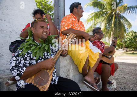 Takaroa Tuamotu-Inseln Französisch-Polynesien redaktionellen Gebrauch bestimmt Stockfoto