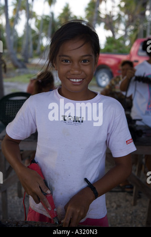 Schwarze Perle Bauernhof Takaroa Tuamotu-Inseln Französisch-Polynesien redaktionelle verwenden nur Stockfoto