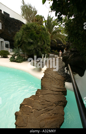 Fundacion Cesar Manrique Haus in der Nähe von Teguise in Lanzarote Spa Stockfoto