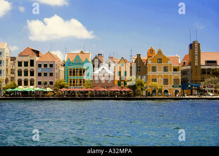 Handelskade, Willemstad, Curacao Niederländische Antillen Stockfoto