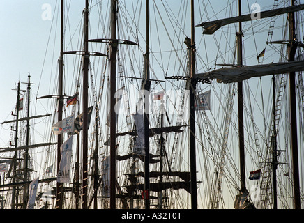 Masten, Rostock, Deutschland Stockfoto