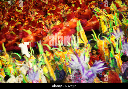 Karneval in Rio verschwommen Stockfoto