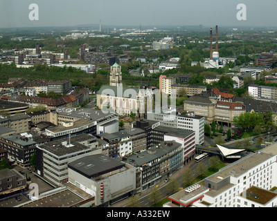 Stadt der Stadt Essen-Blick vom Rathaus in Richtung Norden Nordrhein Westfalen-Deutschland Stockfoto